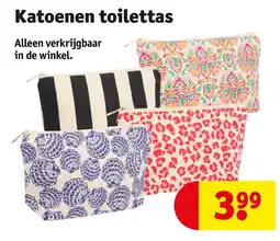 Kruidvat Katoenen toilettas aanbieding