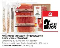 Jumbo Noel Spaanse charcuterie, droge worsten en Jumbo Spaanse charcuterie aanbieding