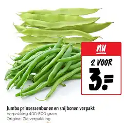 Jumbo Jumbo prinsessenbonen en snijbonen verpakt aanbieding
