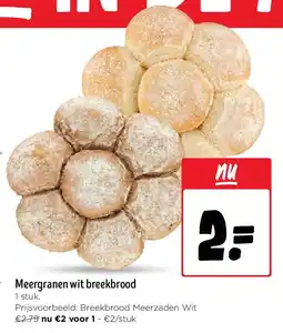 Jumbo Meergranen wit breekbrood aanbieding