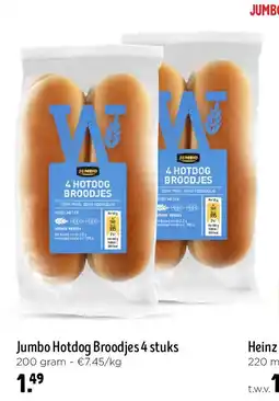 Jumbo Jumbo Hotdog Broodjes 4 stuks aanbieding