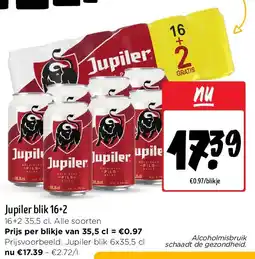 Jumbo Jupiler blik 16+2 aanbieding