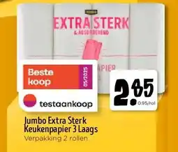 Jumbo Jumbo Extra Sterk Keukenpapier 3 Laags aanbieding