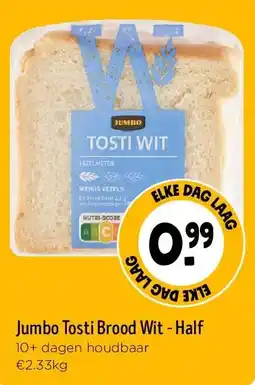 Jumbo Jumbo Tosti Brood Wit - Half aanbieding