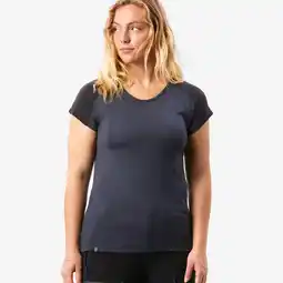 Decathlon Merino shirt met korte mouwen voor trekking dames MT500 aanbieding