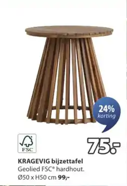 Jysk Kragevig bijzettafel aanbieding