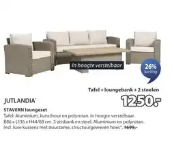 Jysk Jutlandia stavern loungeset aanbieding