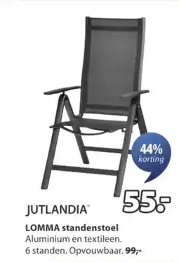 Jysk Jutlandia lomma standenstoel aanbieding