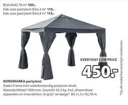 Jysk Nordmarka partytent aanbieding