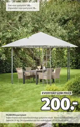 Jysk Faaborg partytent aanbieding