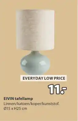 Jysk Eivin tafellamp aanbieding
