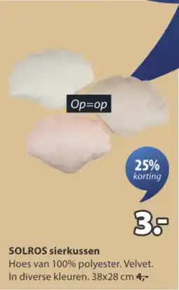 Jysk Solros sierkussen aanbieding