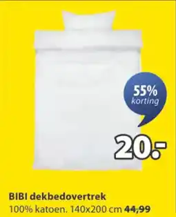 Jysk BiBi dekbedovertrek aanbieding