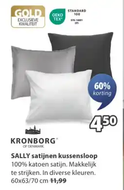 Jysk Sally Satijnen Kussensloop aanbieding