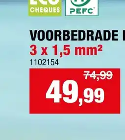 Hubo Quickflex voorbedrade buis 3G 1,5mm² 50m grijs aanbieding