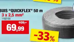 Hubo Quickflex voorbedrade buis 3G 2,5mm² 50m grijs aanbieding