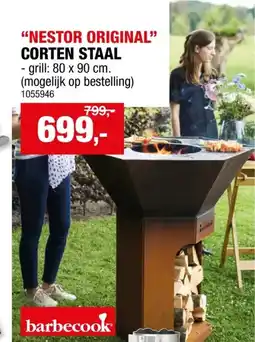 Hubo Barbecook Nestor Original barbecue cortenstaal aanbieding
