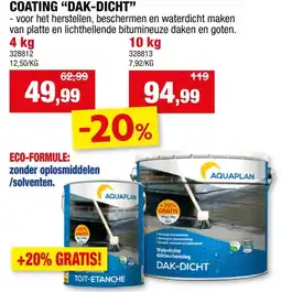 Hubo Aquaplan Dak-Dicht 10kg + 20% gratis aanbieding