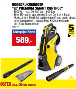 Hubo Karcher K7 Premium Smart Control hogedrukreiniger 3000W aanbieding