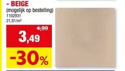 Hubo Terrastegel 40x40x3,9 cm ongecoat beige aanbieding