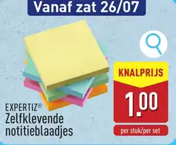 ALDI Expertiz zelfklevende notitieblaadjes aanbieding