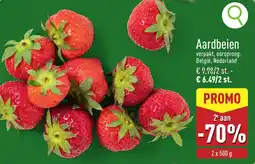 ALDI Aardbeien aanbieding