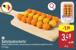 ALDI Balletjesbrochette aanbieding
