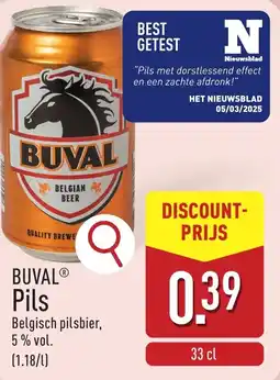ALDI Buval pils aanbieding
