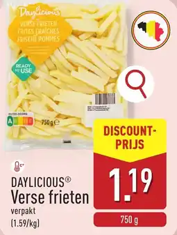 ALDI Daylicious verse frieten aanbieding