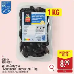 ALDI Golden seafood verse zeeuwse goudmerk mosselen aanbieding
