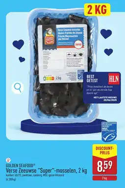 ALDI Golden seafood verse zeeuwse "super"mosselen aanbieding