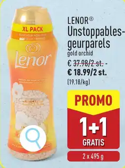 ALDI Lenor unstoppables geurparels aanbieding