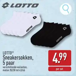 ALDI Lotto sneakersokken aanbieding