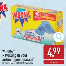 ALDI Vapona navullingen voor antimuggenapparaat aanbieding