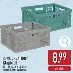 ALDI Home creation klapkrat aanbieding