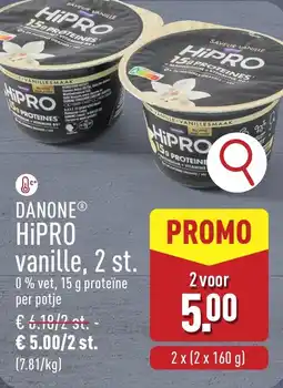 ALDI Danone hipro vanille aanbieding