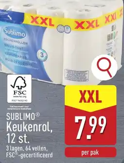 ALDI Sublimo Keukenrol aanbieding