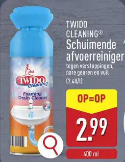 ALDI Twido cleaning schuimende afvoerreiniger aanbieding
