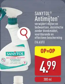 ALDI Sanytol antimijten aanbieding