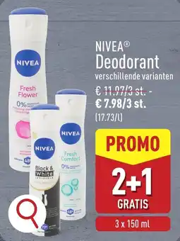 ALDI Nivea deodorant aanbieding