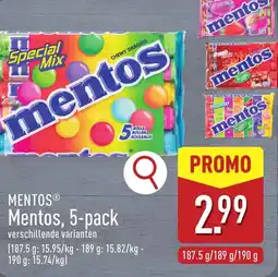 ALDI Mentos aanbieding