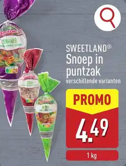 ALDI Sweetland snoep in puntzak aanbieding