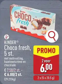 ALDI Kinder choco fresh aanbieding