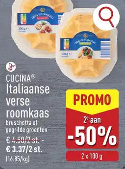 ALDI Cucina italiaanse verse roomkaas aanbieding