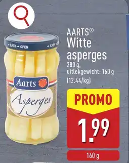 ALDI Aarts witte Asperges aanbieding