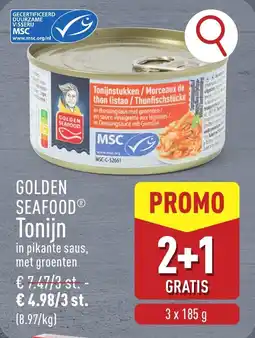 ALDI Golden seafood tonijn aanbieding