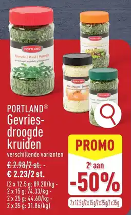 ALDI Portland gevries droogde kruiden aanbieding