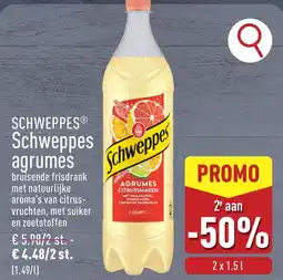 ALDI Schweppes agrumes aanbieding