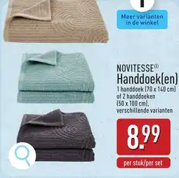 ALDI Novitesse handdoek(en) aanbieding