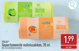 ALDI Folia geparfumeerde vuilniszakken aanbieding